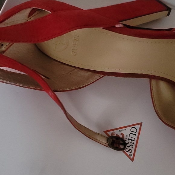 Guess Womens Kenzie2 Open Toe Ankle Strap Classic Pumps - Picture 8 of 8